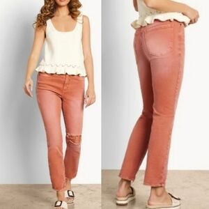 NWT SAM EDELMAN HIGH RISE DENIM SLIM STRAIGHT $99